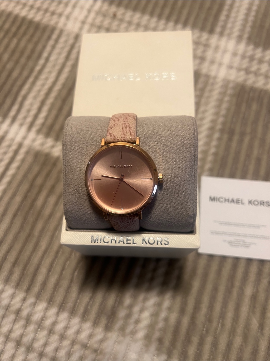 Michael Kors Woman Pink Rose Gold Dial Watch